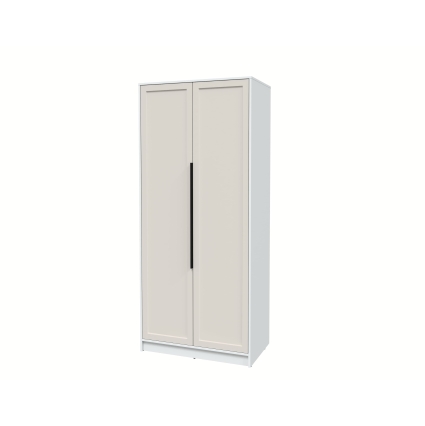 Шкаф распашной Тренд КТ-Ш2 (Белый платинум ЛДСП/ Кашемир ЛМДФ) Ш918 В2128 Г547 Шкаф распашной Тренд КТ-Ш2 (Белый платинум ЛДСП/ Кашемир ЛМДФ) Ш918 В2128 Г547